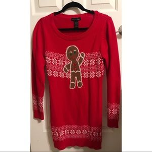 Gingerbread Man Sweater Dress